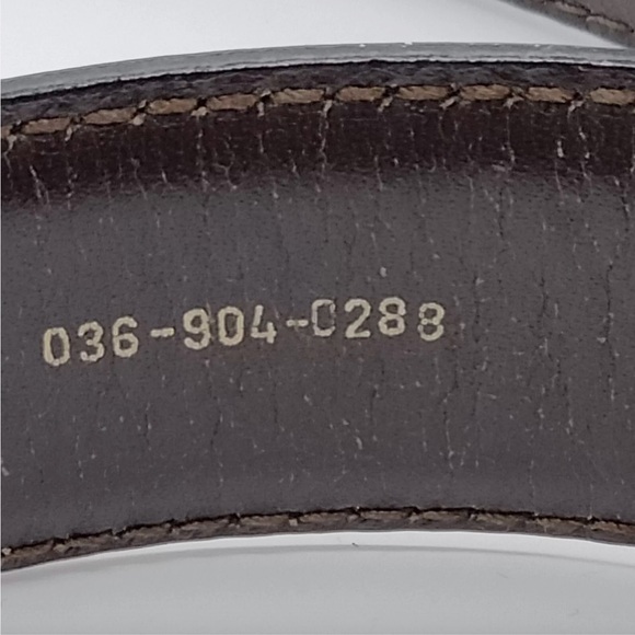 Gucci Interlocking GG Black Leather Belt size 2 US - Picture 7 of 8